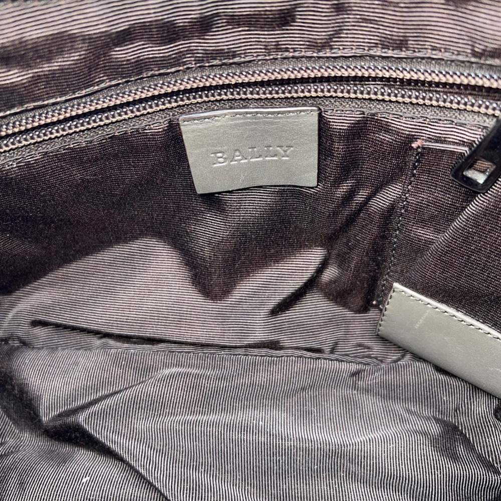 Bally Vintage Monogram Shoulder Bag Y2K Designer Purse Italian Leather - Picture 12 of 16